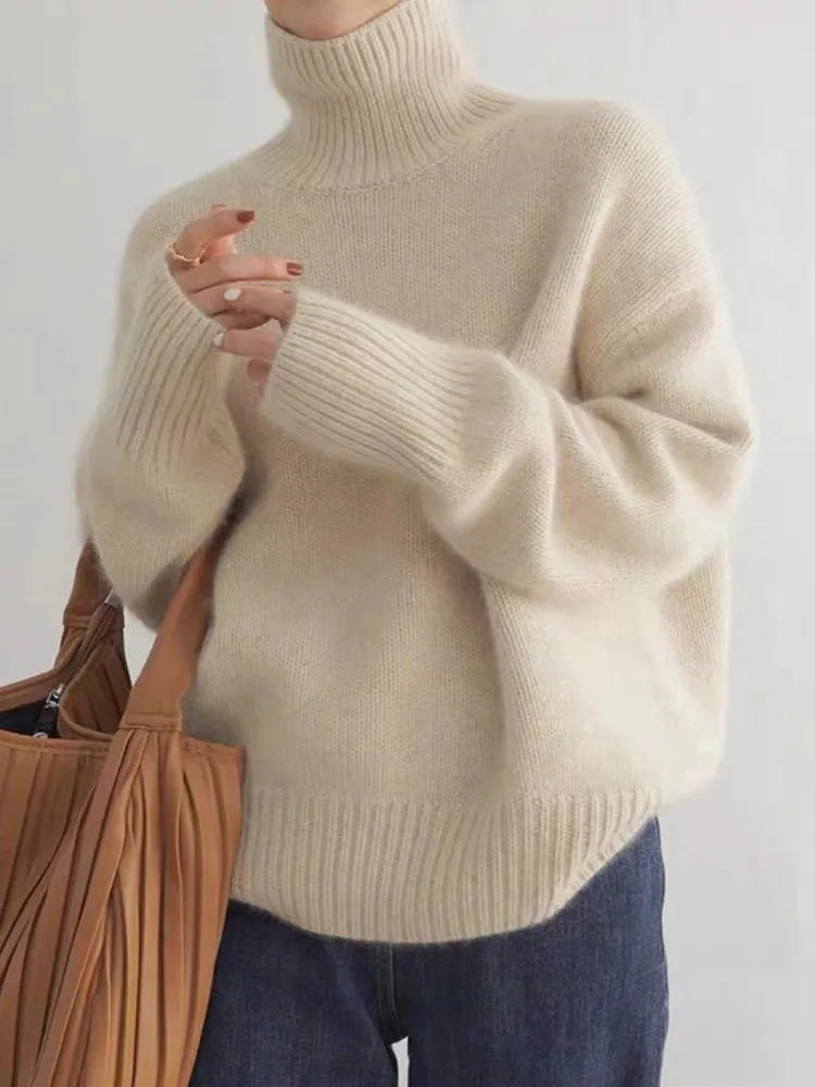 Alecia | Women’s Luxury Cashmere Turtleneck Sweater - Image 5