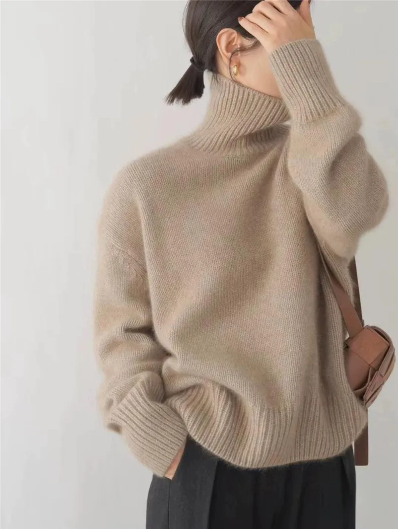 Alecia | Women’s Luxury Cashmere Turtleneck Sweater - Image 6