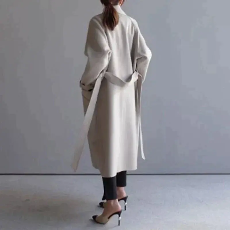 Alejandria | Women’s Long Wool Coat - Image 6
