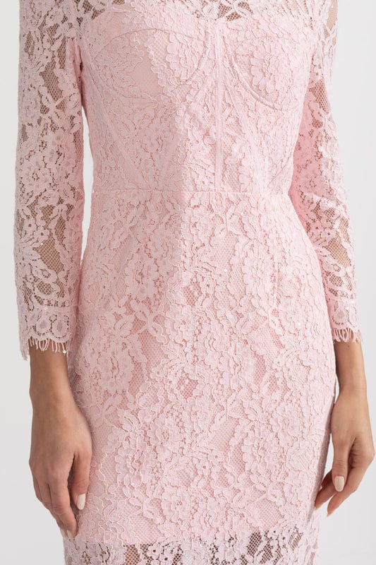 Amarisse | Elegant Lace Maxi Dress in Soft Pink - Image 6