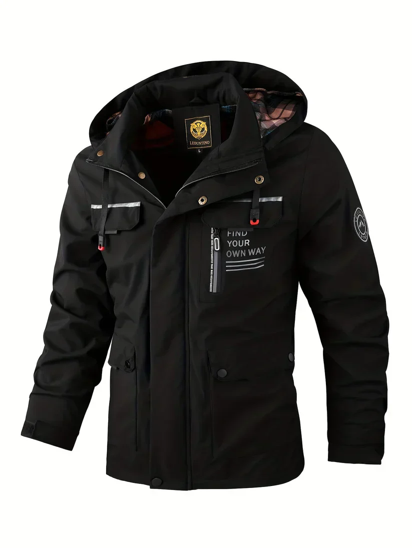 Angelo | Men’s Waterproof Winter Jacket with Hood - Image 3