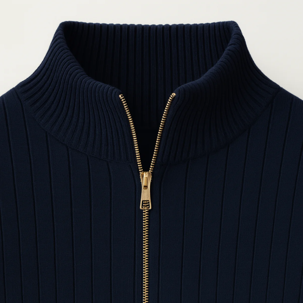 Ashtin | Men’s Ribbed Half Zip Jumper - Image 5
