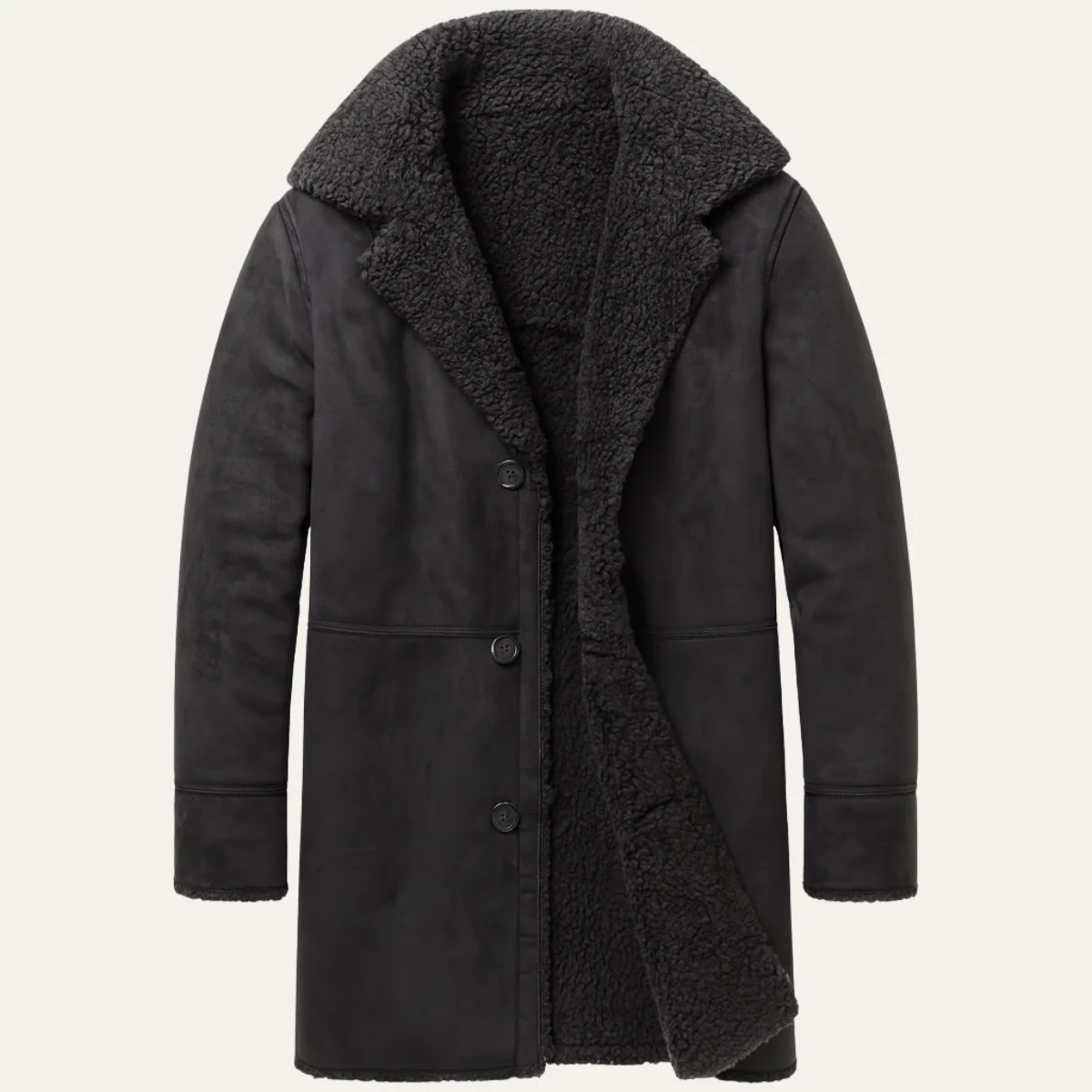 Aspeno | Men’s Shearling Winter Coat - Image 13