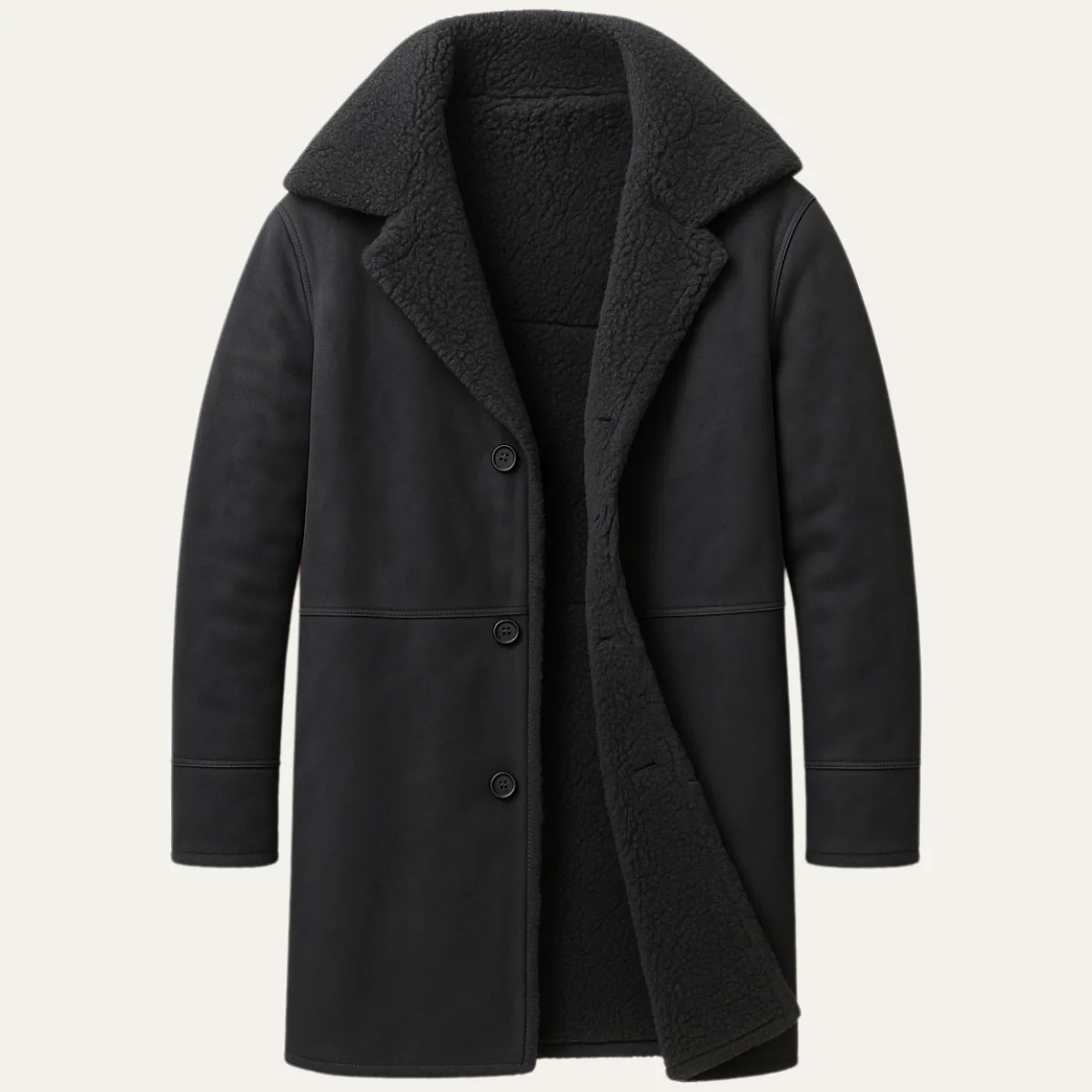 Aspeno | Men’s Shearling Winter Coat - Image 9