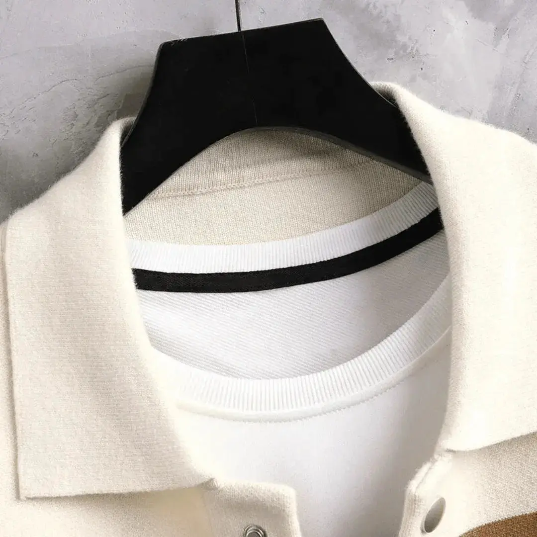 Bruno | Men’s Luxury Jacquard Knit Cardigan - Image 4
