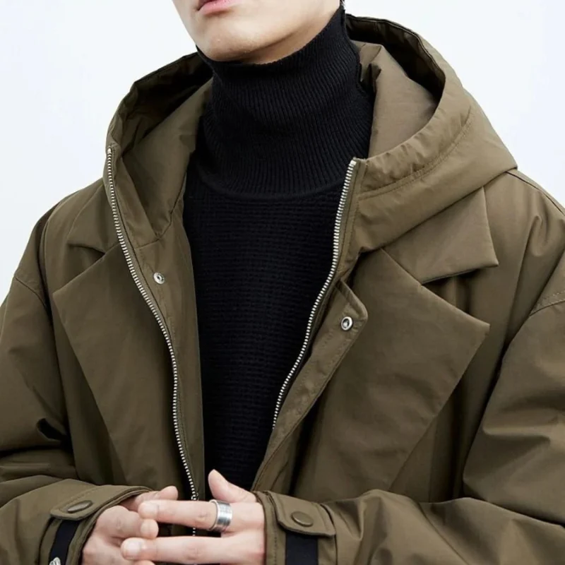 Calderon | Men’s Long Hooded Winter Coat - Image 3
