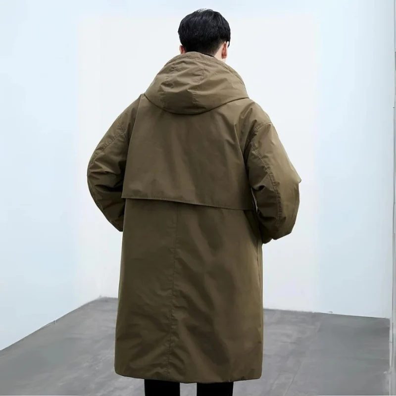 Calderon | Men’s Long Hooded Winter Coat - Image 4