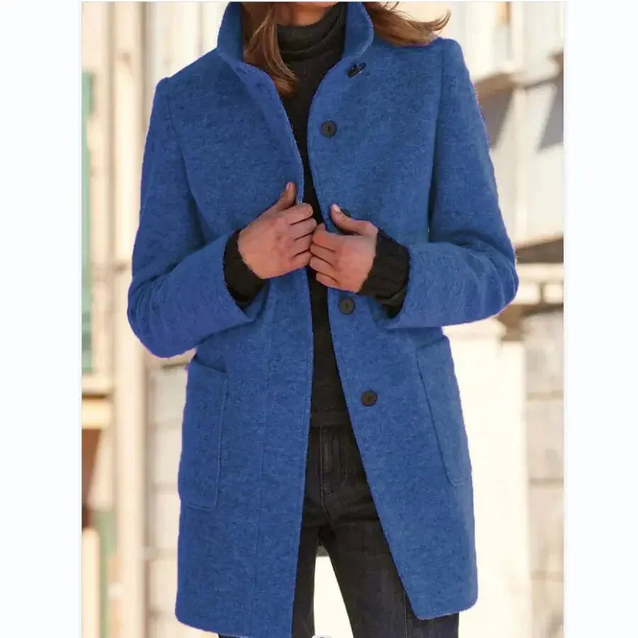 Carly | Women’s Wool Blend Coat – Simple Elegance for Every Day - Image 2