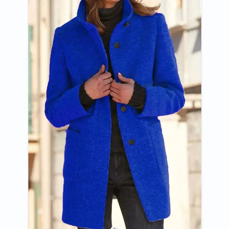 Carly | Women’s Wool Blend Coat – Simple Elegance for Every Day - Image 3