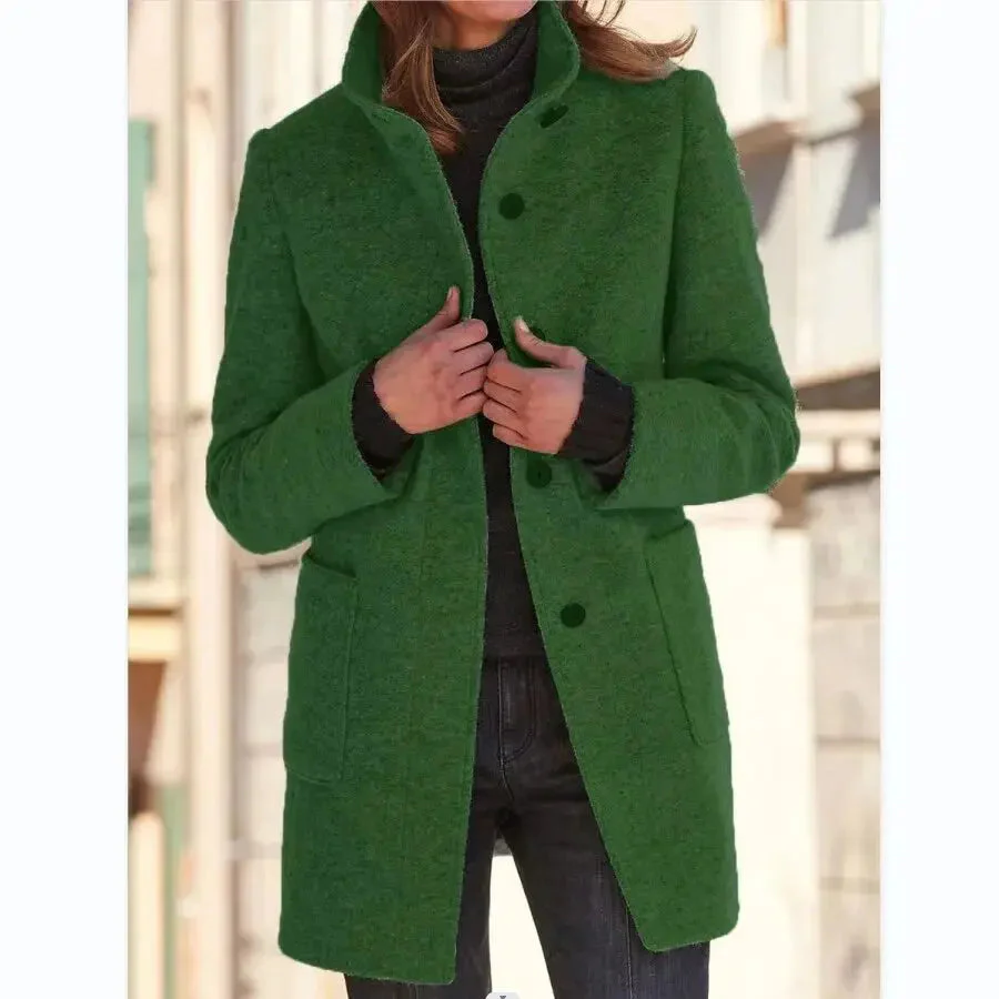 Carly | Women’s Wool Blend Coat – Simple Elegance for Every Day - Image 5