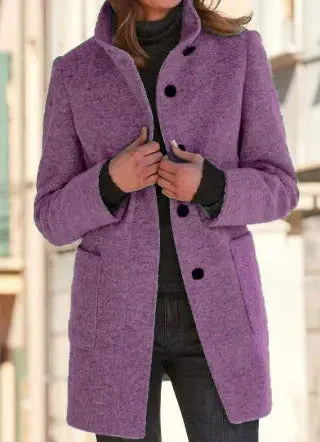 Carly | Women’s Wool Blend Coat – Simple Elegance for Every Day - Image 6