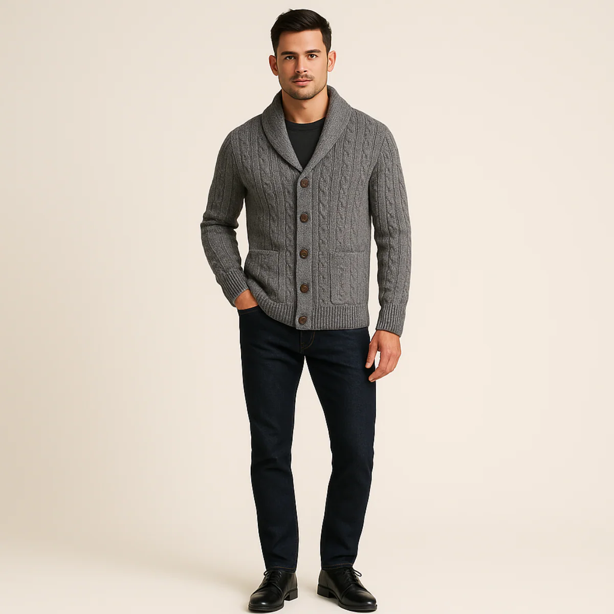 Caspiano | Men’s Premium Cashmere Cardigan - Image 13