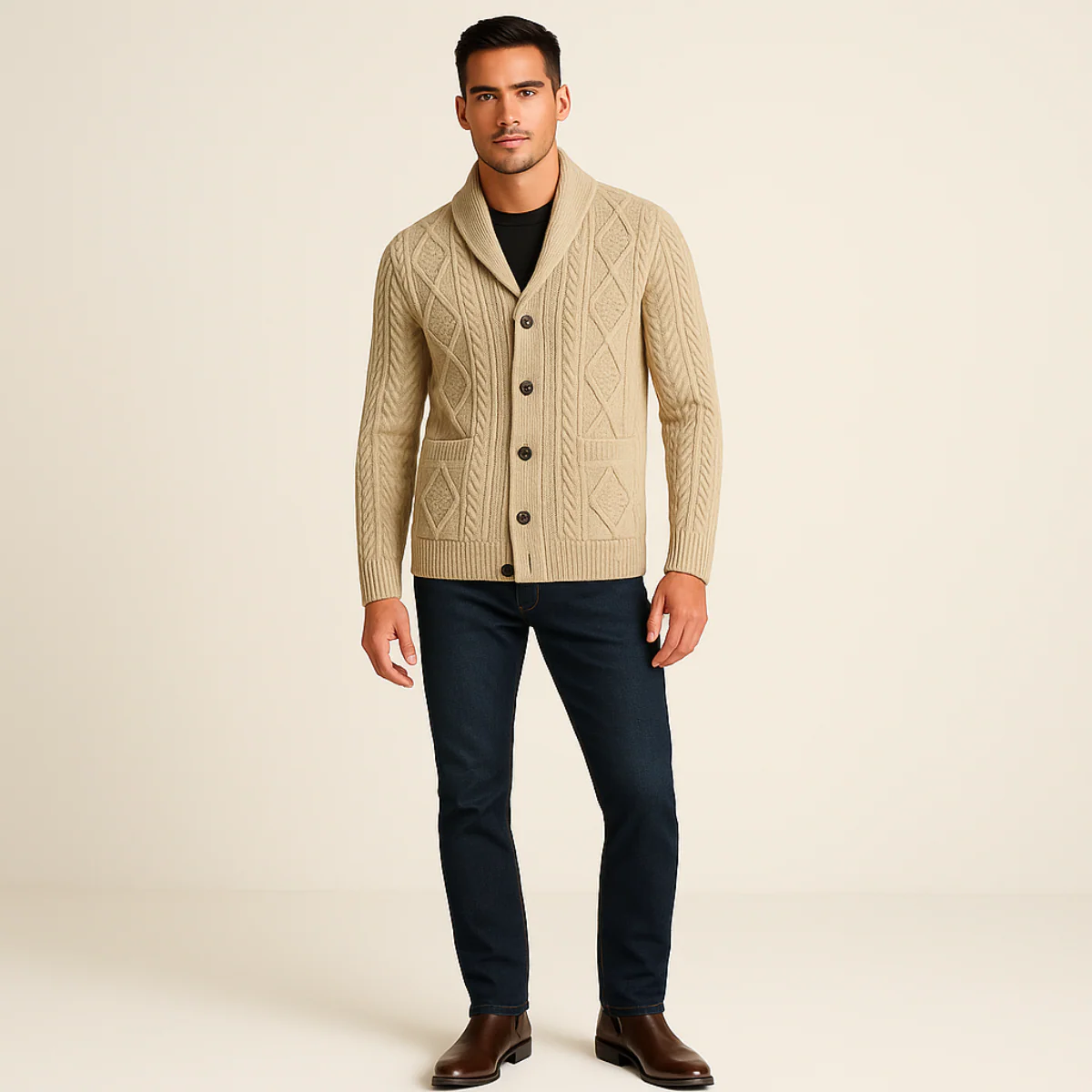 Caspiano | Men’s Premium Cashmere Cardigan - Image 9