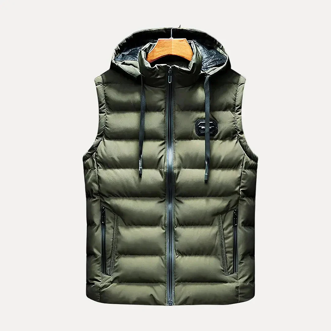 Cassius | Men’s Luxury Hooded Vest - Image 4