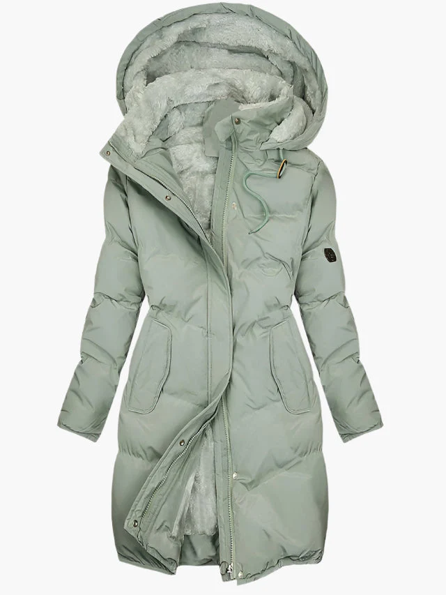 Cassy | Women’s Elegant Winter Quilted Hooded Coat