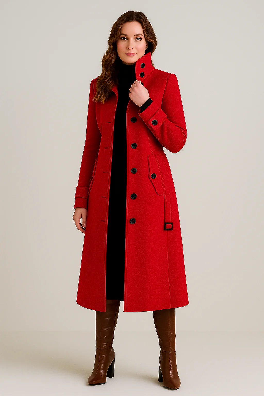 Charie | Women’s High-Neck Winter Coat - Image 3