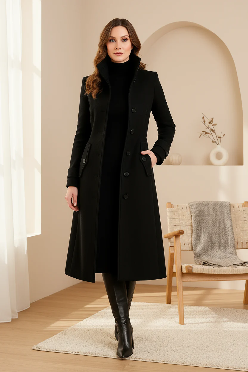 Charie | Women’s High-Neck Winter Coat - Image 6