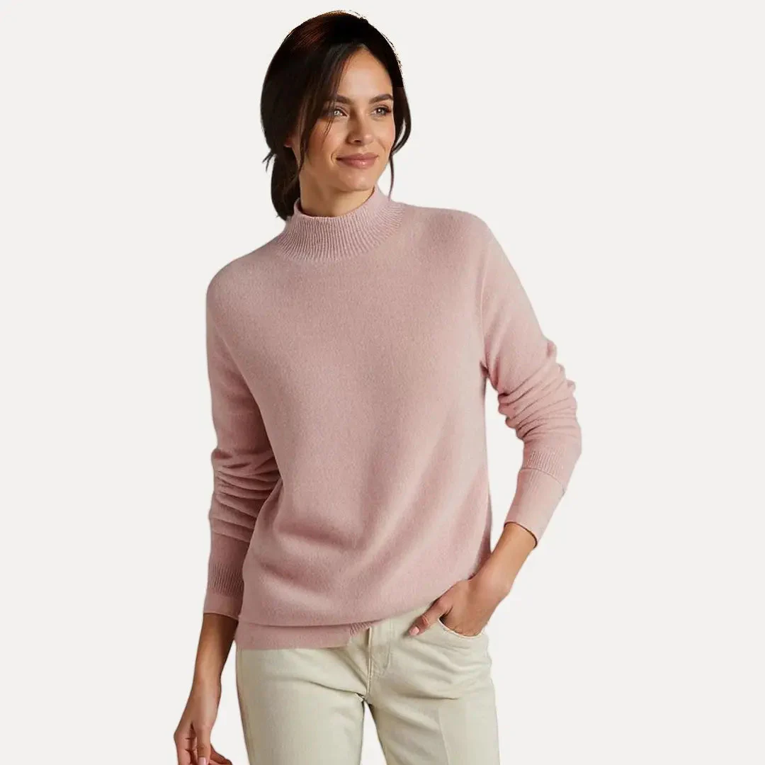 Cora | Women’s Knitted Wool Crewneck Sweater - Image 3