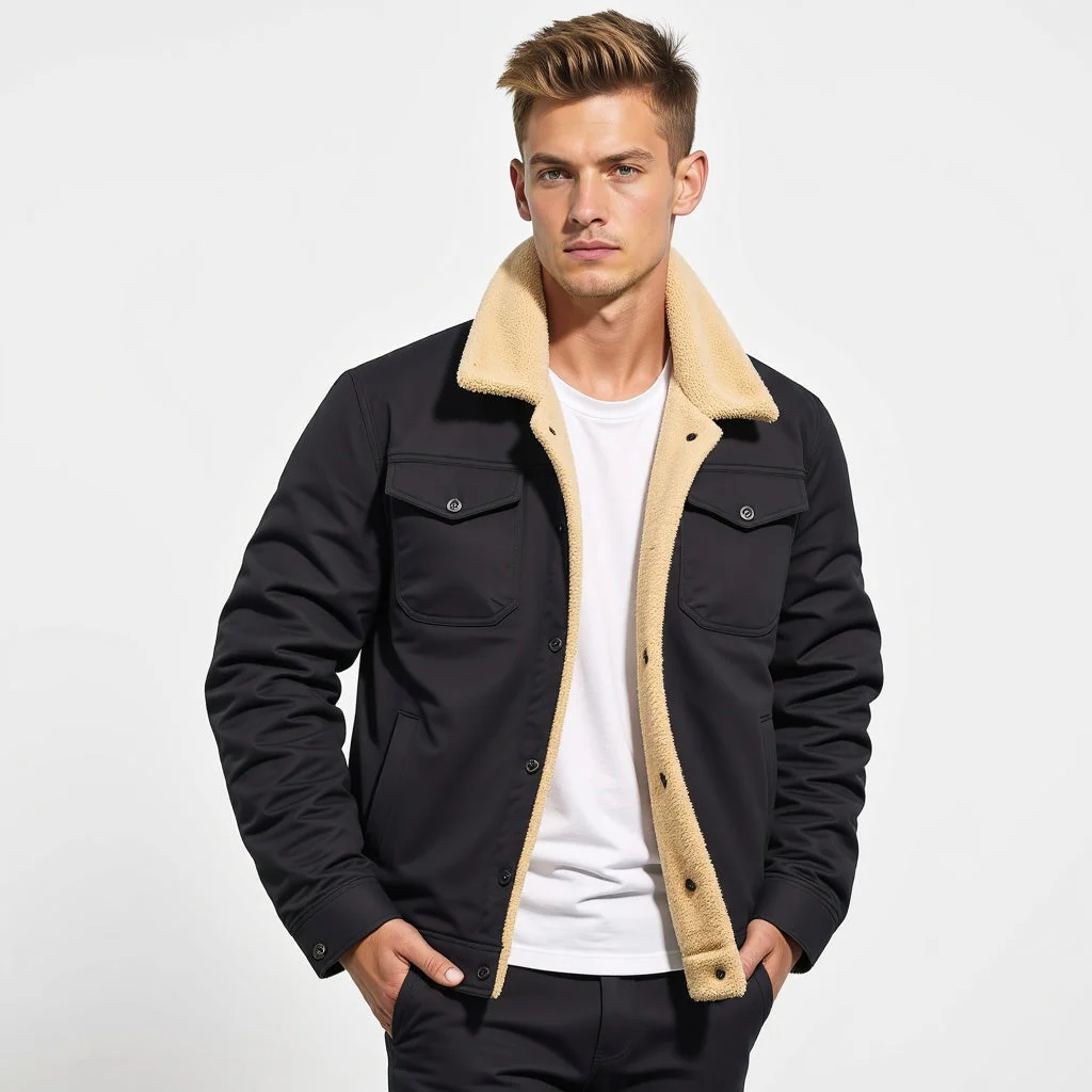 Cristoff | Men’s Sherpa-Lined Winter Jacket - Image 7