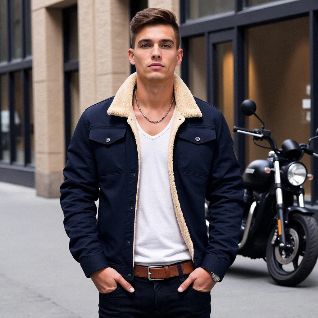 Cristoff | Men’s Sherpa-Lined Winter Jacket - Image 8