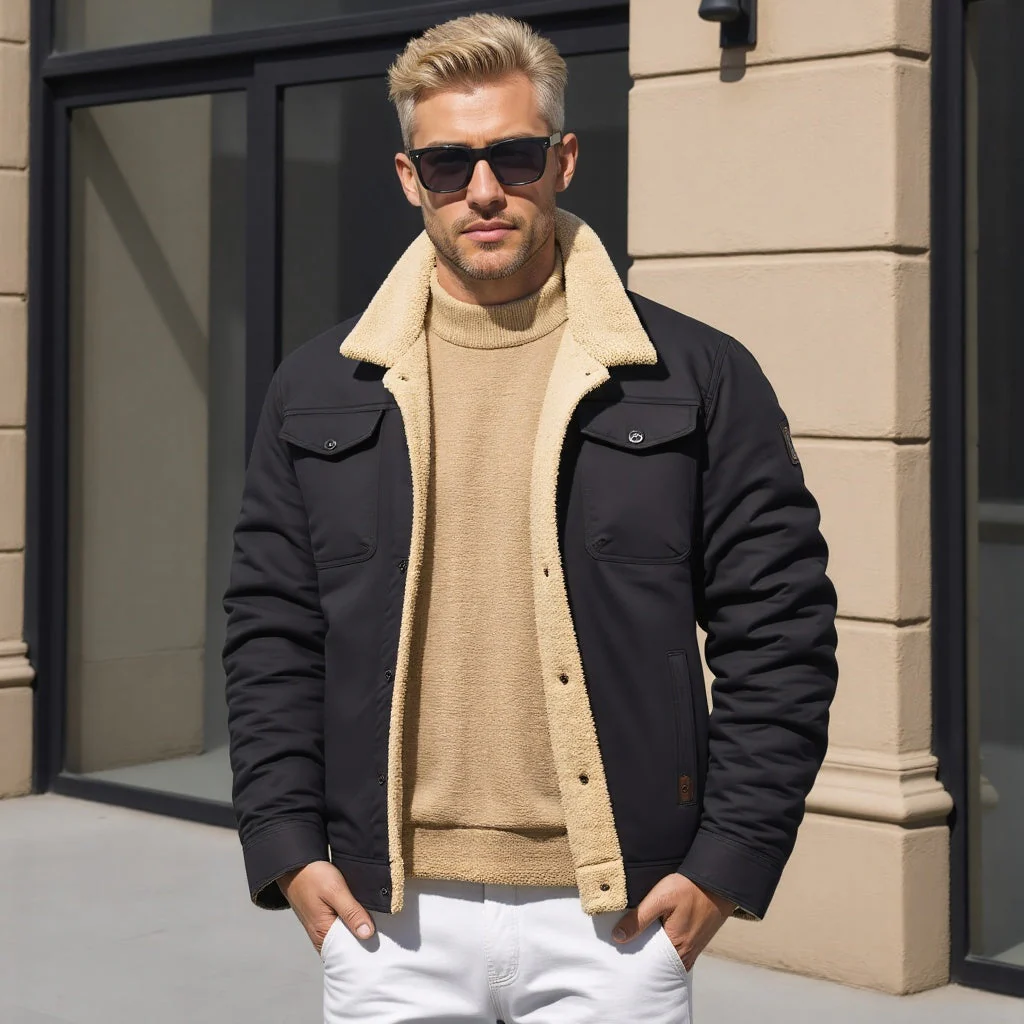 Cristoff | Men’s Sherpa-Lined Winter Jacket - Image 9