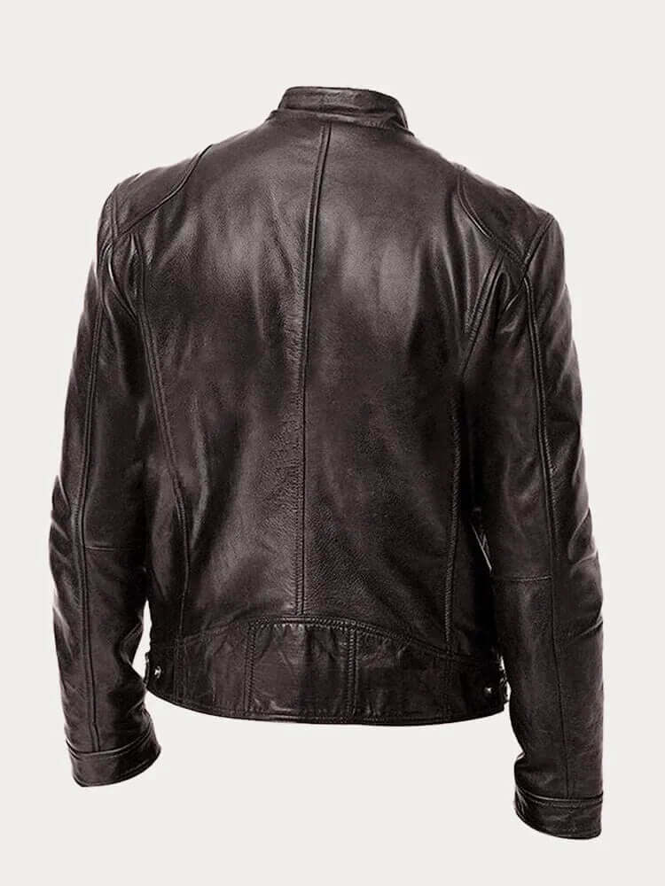 Danny | Men’s Rugged Leather Jacket - Image 12