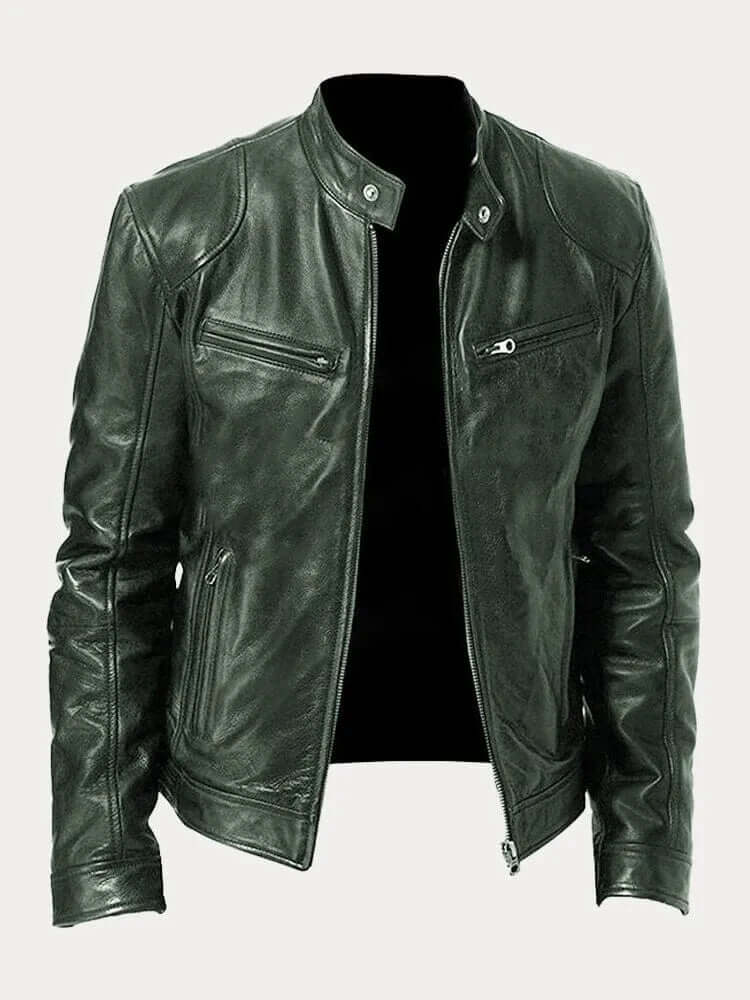 Danny | Men’s Rugged Leather Jacket - Image 3