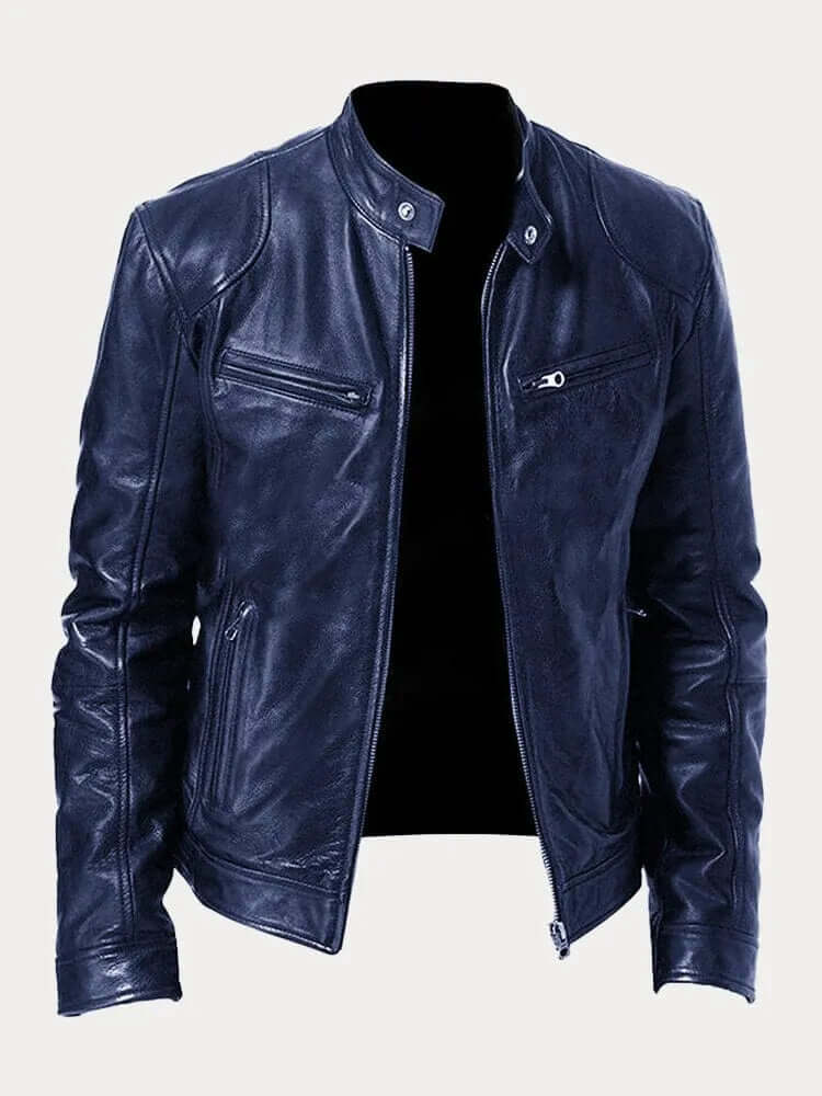 Danny | Men’s Rugged Leather Jacket - Image 4