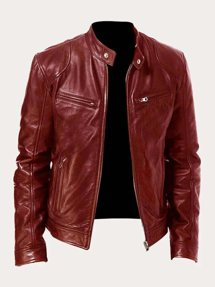 Danny | Men’s Rugged Leather Jacket - Image 5