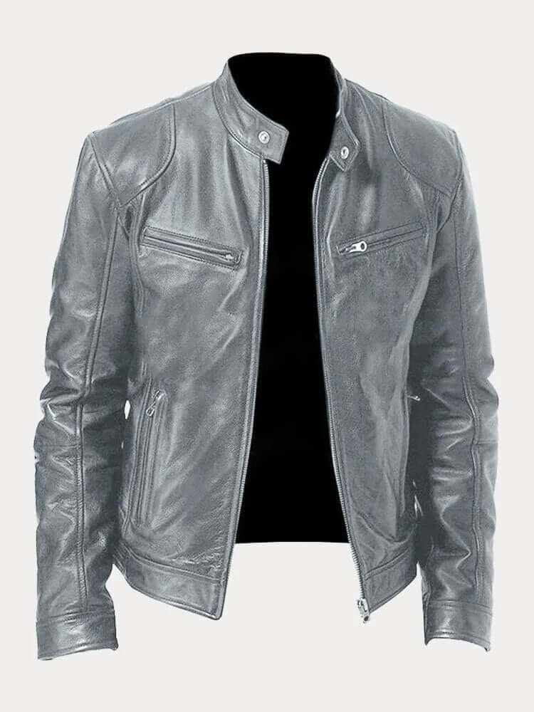 Danny | Men’s Rugged Leather Jacket - Image 8