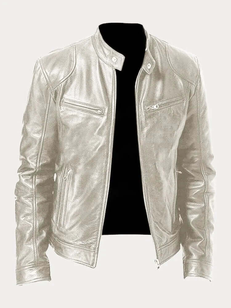 Danny | Men’s Rugged Leather Jacket - Image 9