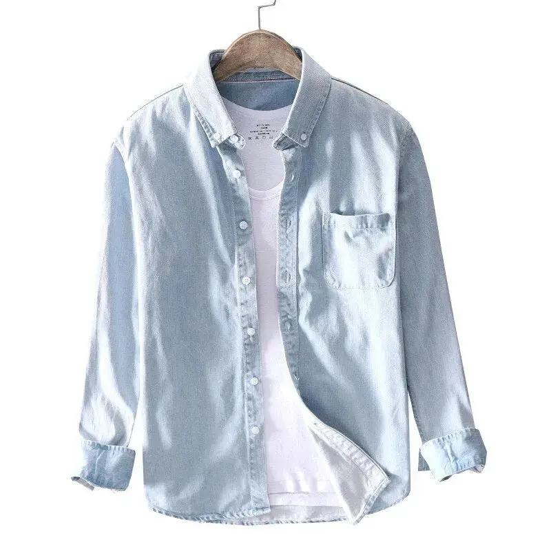 Dean | Men’s Pure Cotton Denim Shirt