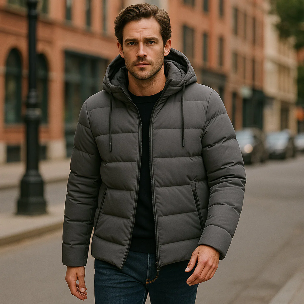 Edinburgh | Men’s Waterproof Hooded Parka – Winter Puffer Jacket - Image 11