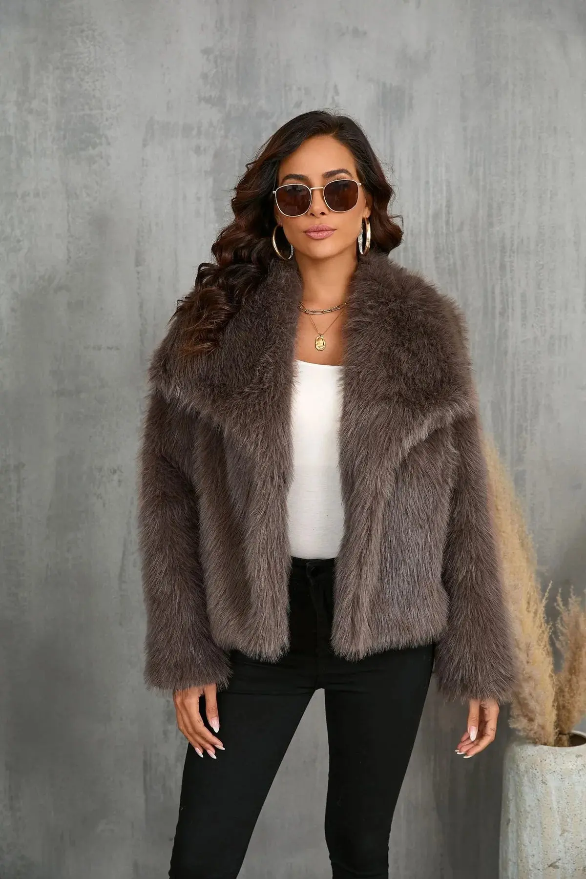 Ela | Women’s Faux Fur Coat - Image 9