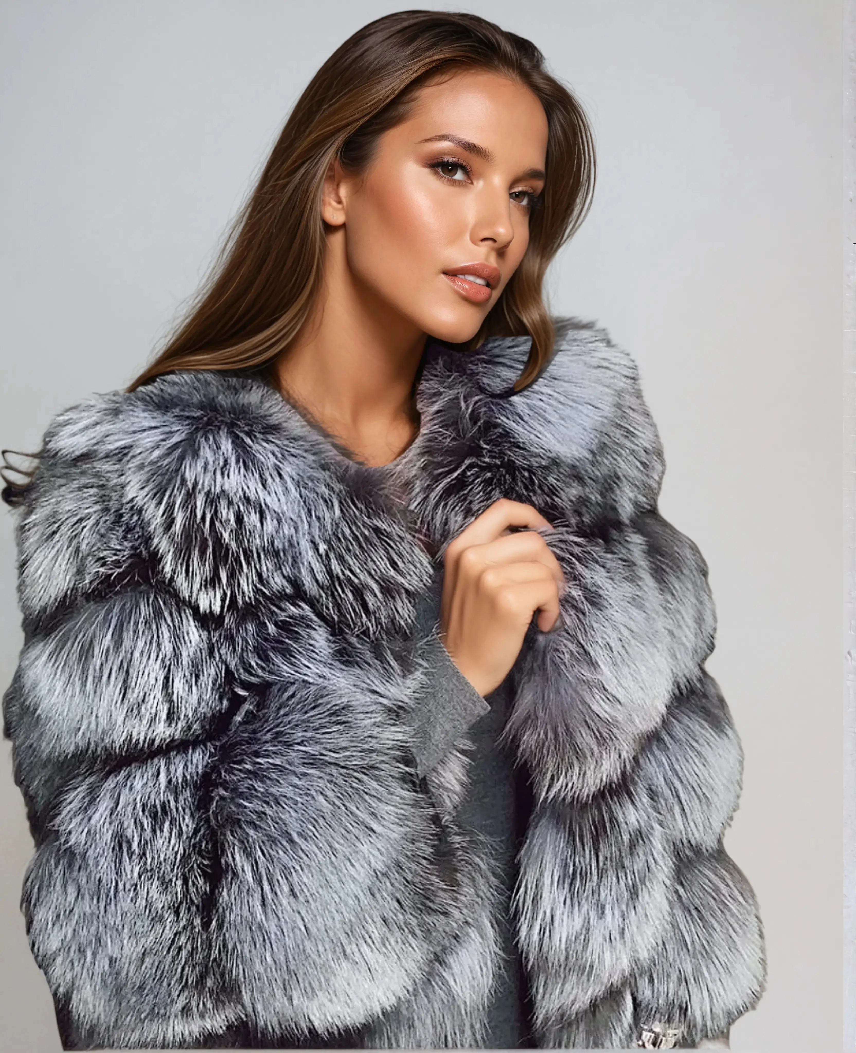 Elaira | Women’s Luxurious Faux Fur Coat - Image 2