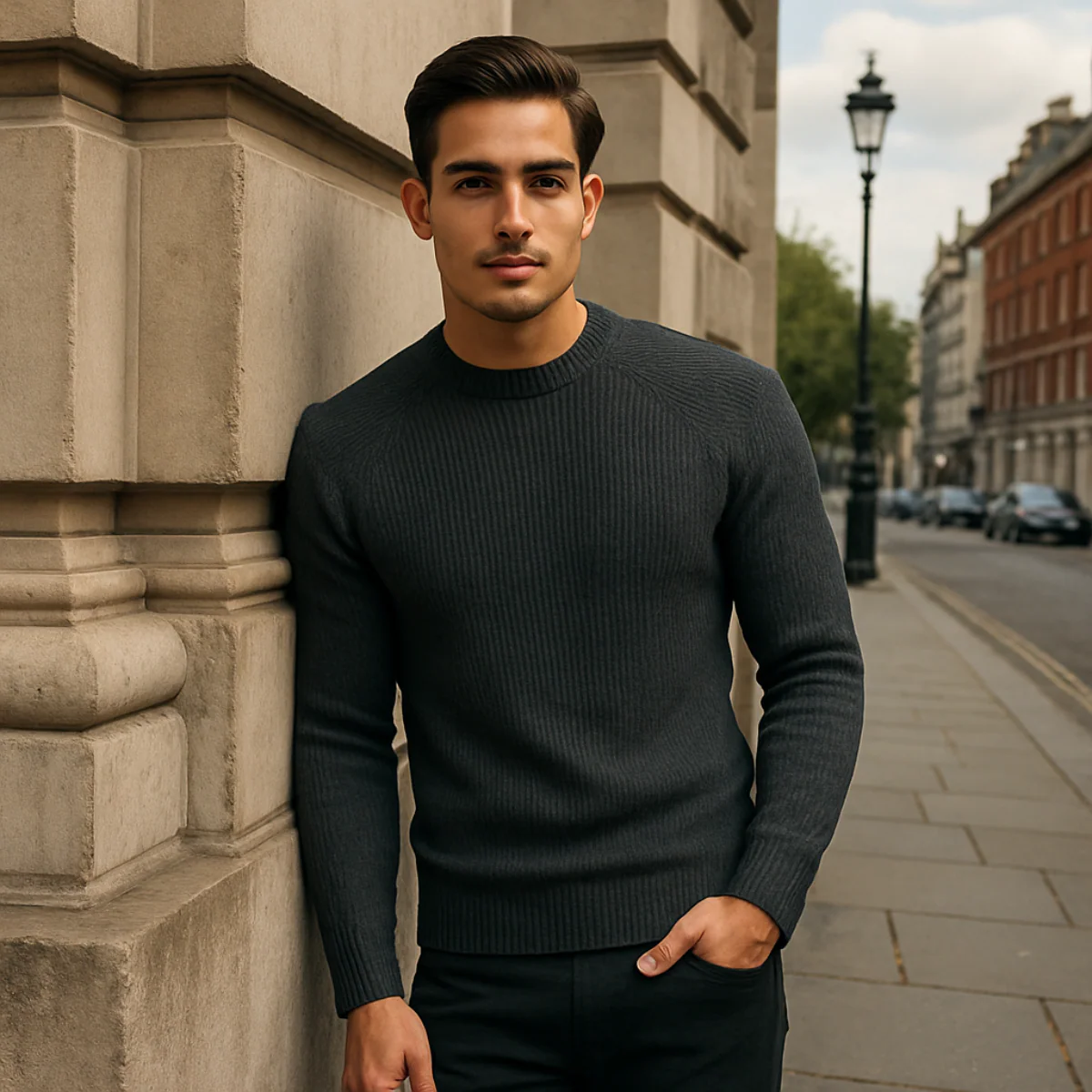 Ely | Men’s Luxury Cashmere Crewneck Jumper - Image 9