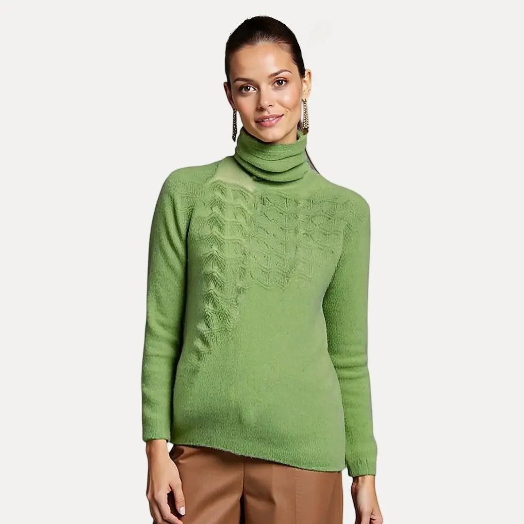 Emelie | Women’s Cozy Acrylic Turtleneck Sweater - Image 3