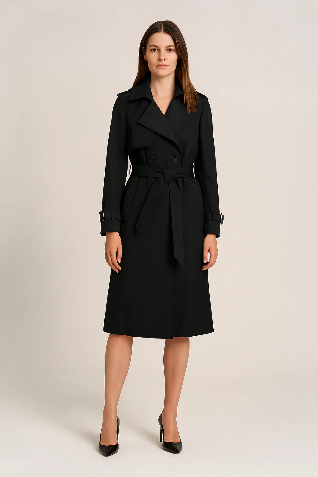 Eveline | Women’s Longline Trench Coat - Image 2