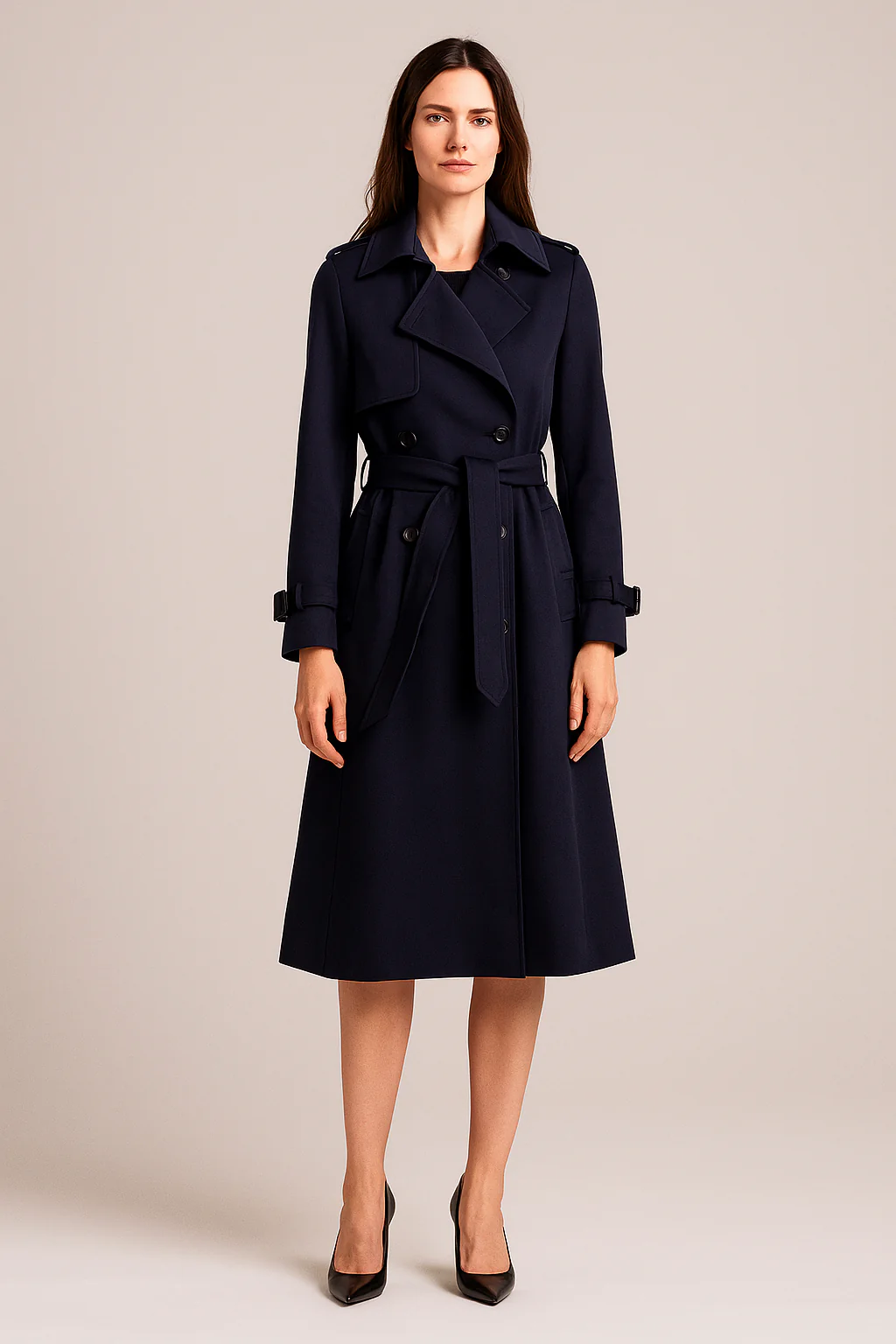 Eveline | Women’s Longline Trench Coat - Image 3
