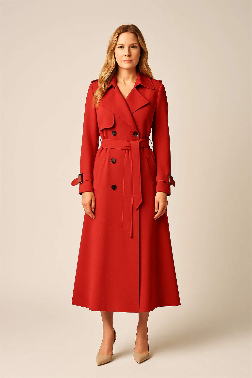 Eveline | Women’s Longline Trench Coat - Image 6