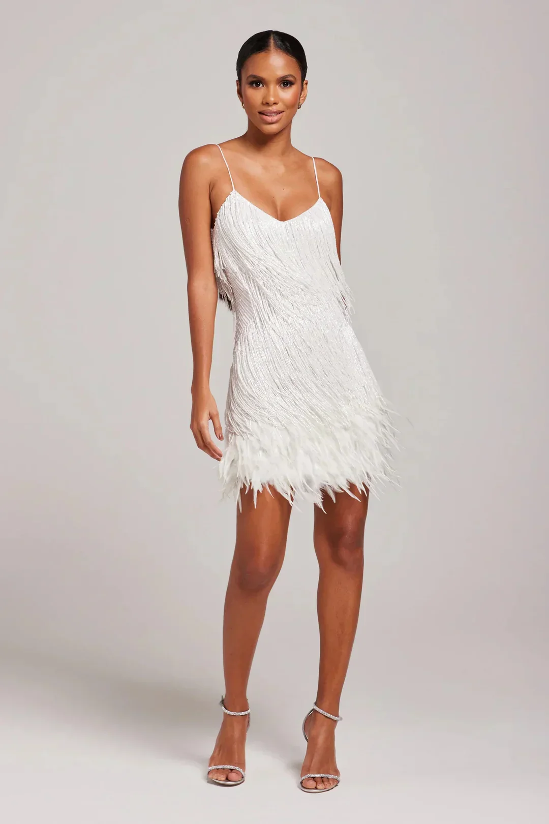 Gabrielle | Women’s Feather Fringe Mini Dress - Image 6