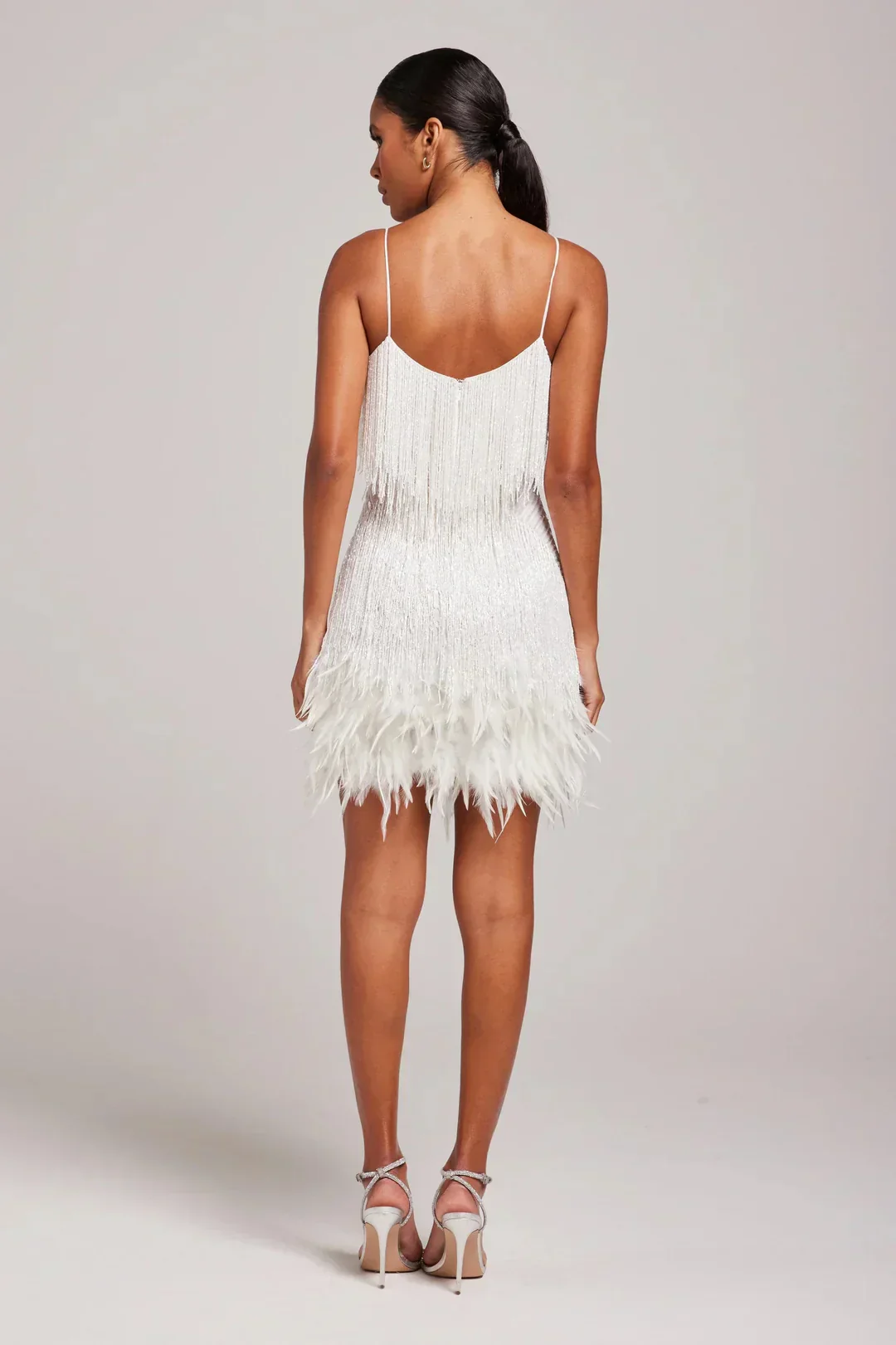 Gabrielle | Women’s Feather Fringe Mini Dress - Image 7