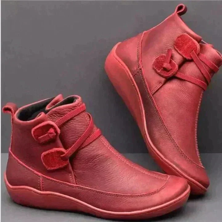 Galaris | Women’s Orthopaedic Mid‑Top Boots – Buckle Strap Design - Image 2