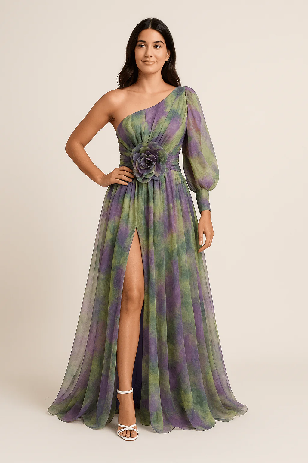 Galiana | Women’s One‑Shoulder A‑Line Dress - Image 3