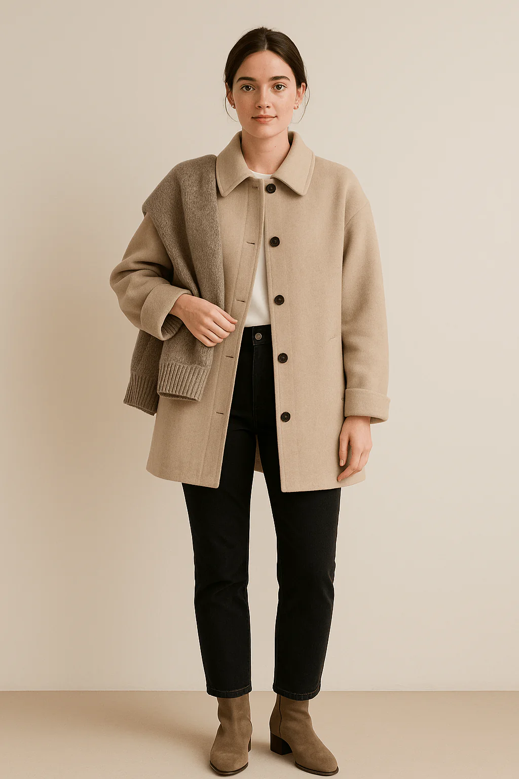 Garalyn | Women’s Wool‑Blend Coat – Tailored Classic Finish - Image 2
