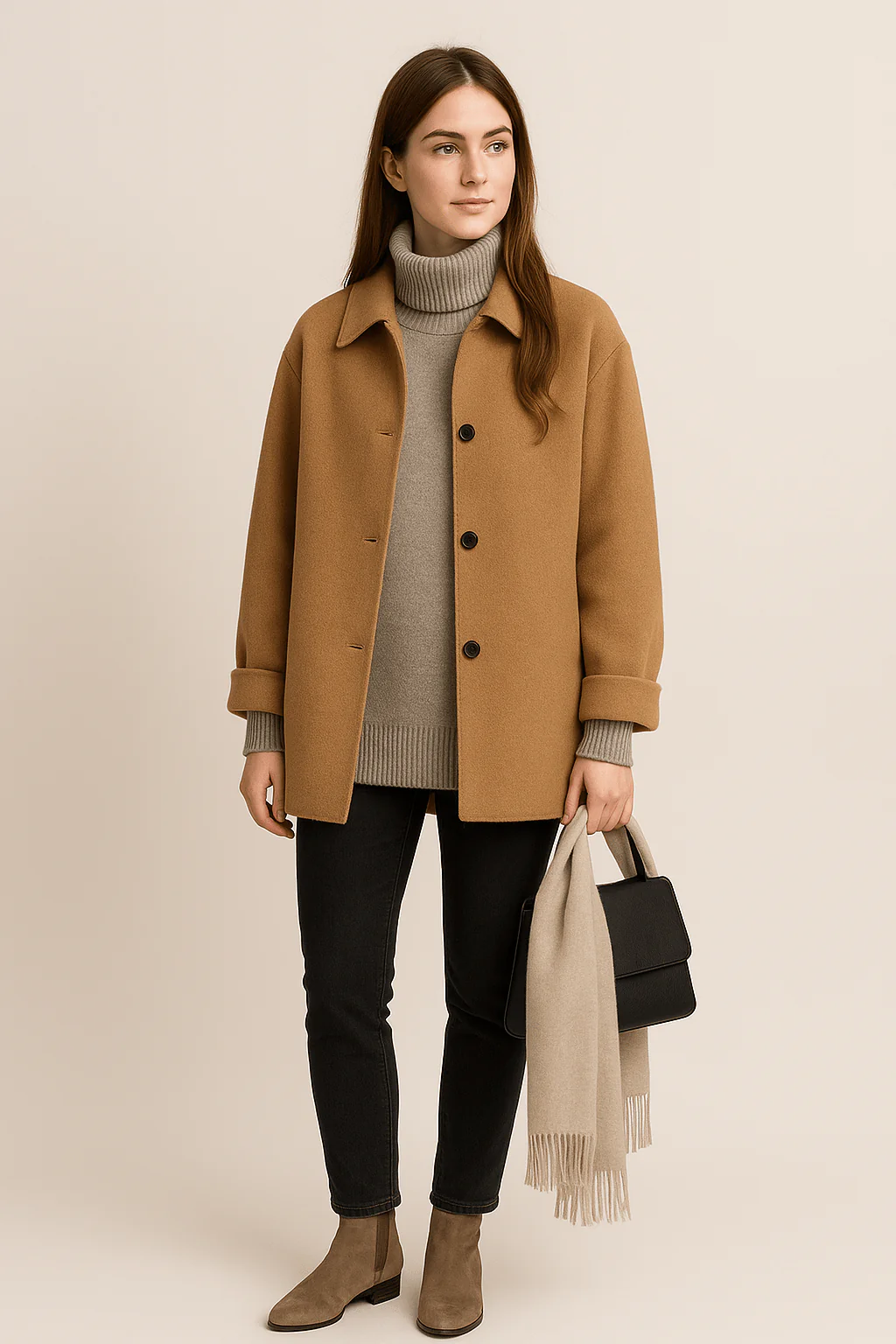 Garalyn | Women’s Wool‑Blend Coat – Tailored Classic Finish - Image 3