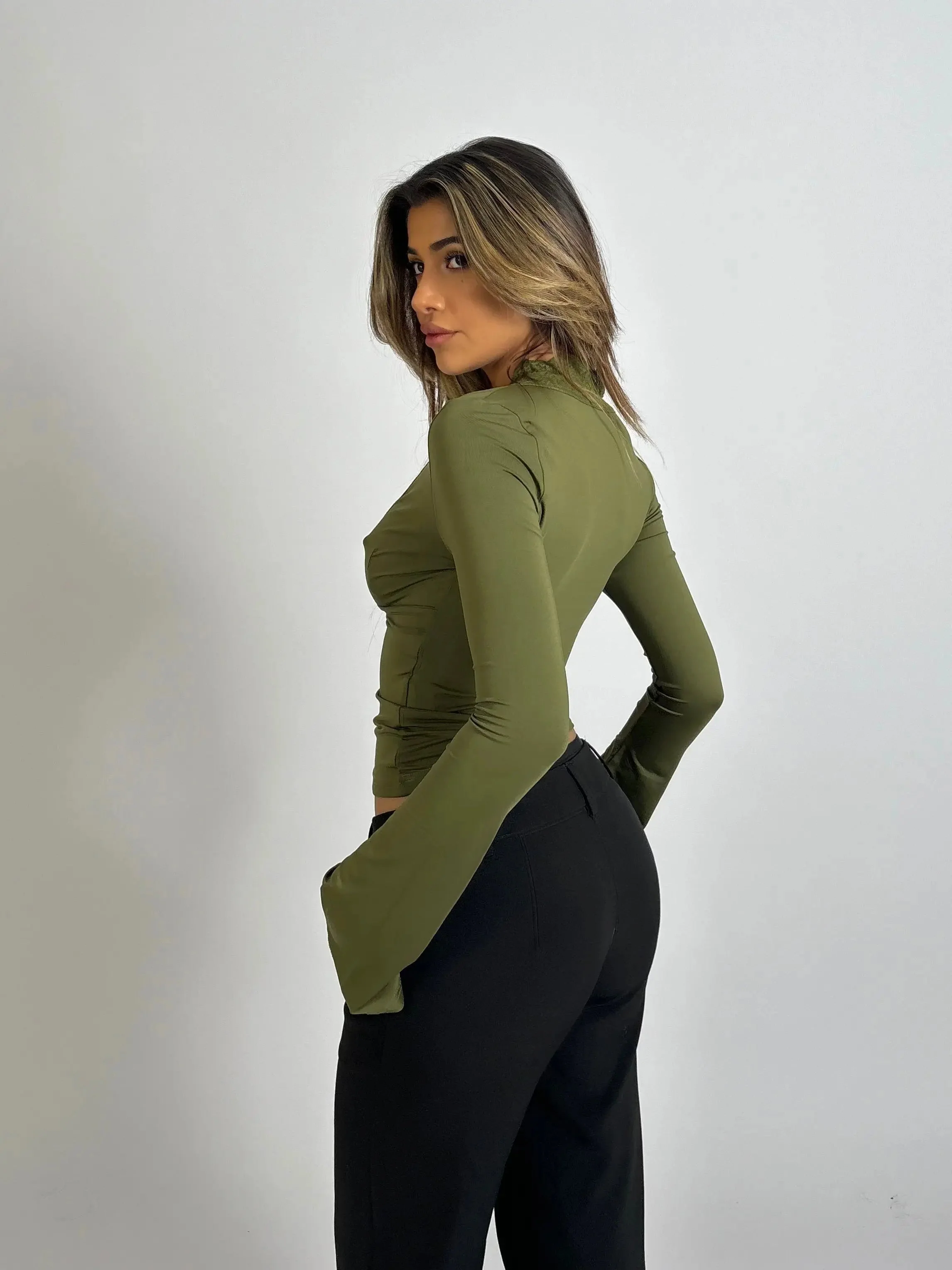 Gelinda | Women’s Lace-Trim V-Neck Top - Image 10