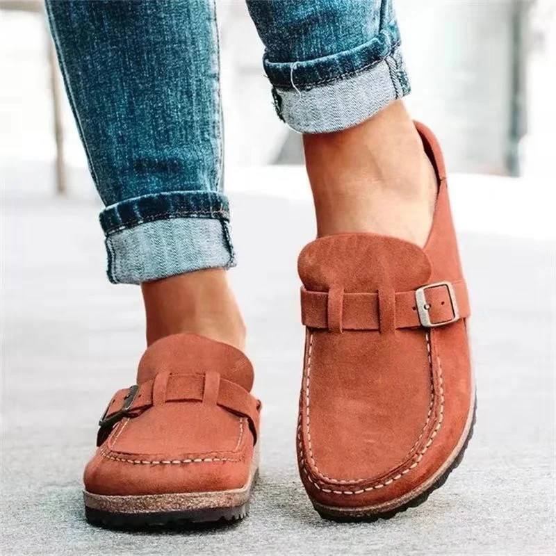 Gyrelle | Women’s Mule Sandals – Buckle Strap & Low Heel Slip‑On - Image 5