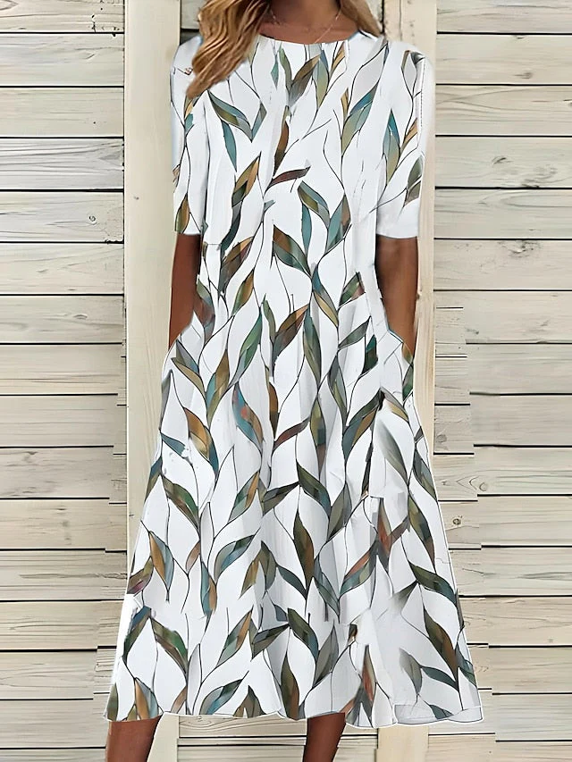 Harlow | Women’s A-Line Midi Dress - Image 2