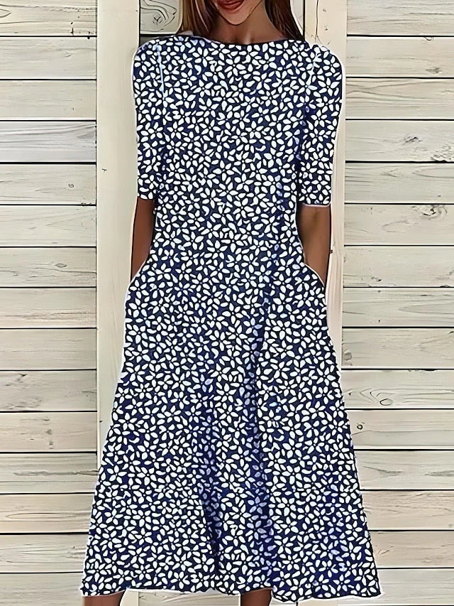 Harlow | Women’s A-Line Midi Dress - Image 3